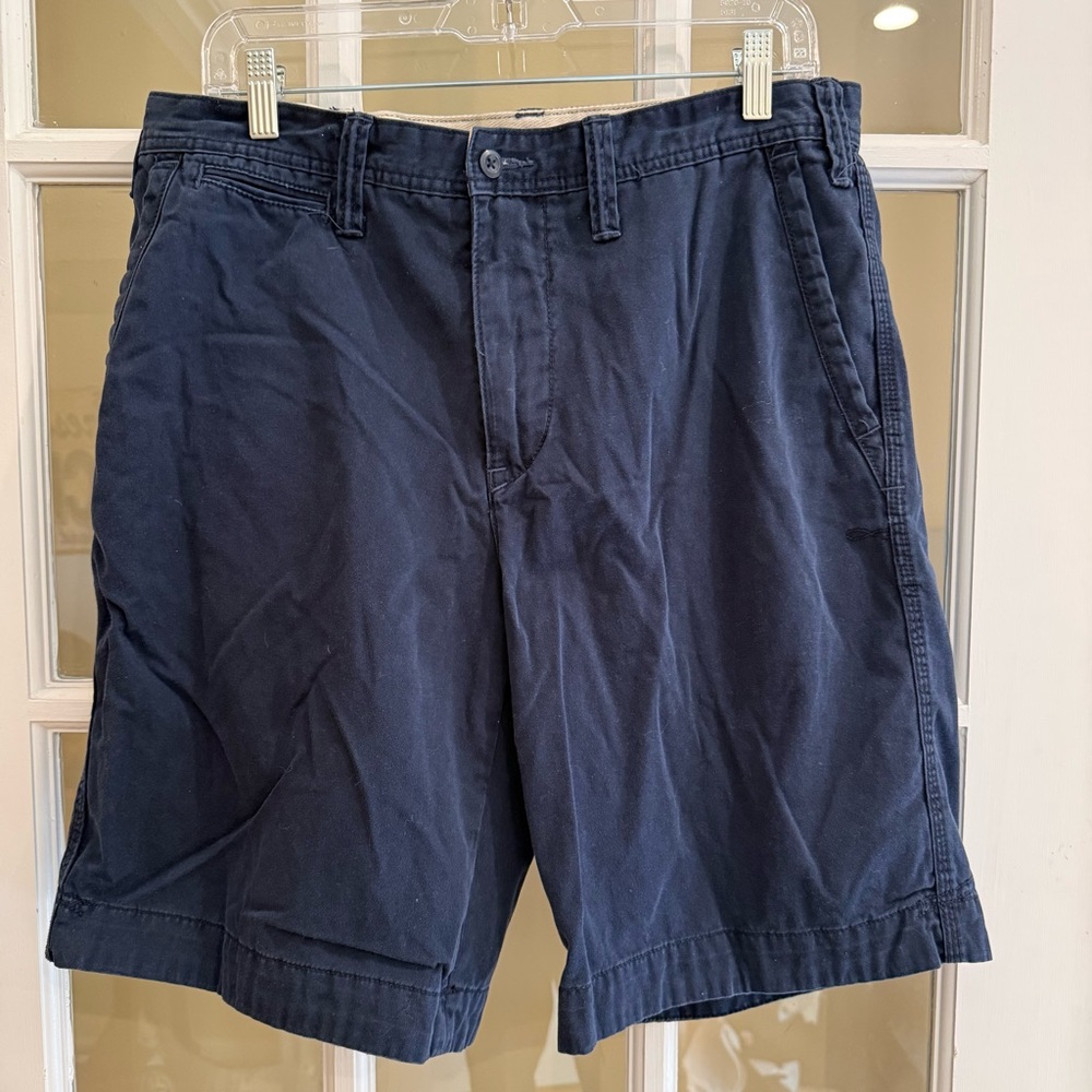 Polo Ralph Lauren Relaxed Fit Chino Shorts Mens Size 33 Navy Blue Casual
